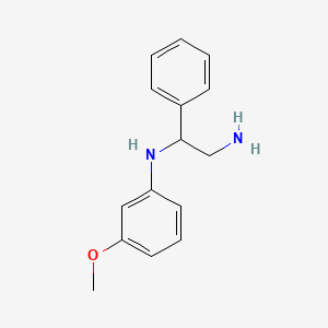 molecular formula C15H18N2O B1425728 N-(2-氨基-1-苯乙基)-3-甲氧基苯胺 CAS No. 1267895-82-8