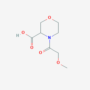 molecular formula C8H13NO5 B1425733 4-(Methoxyacetyl)morpholine-3-carboxylic acid CAS No. 1316219-80-3