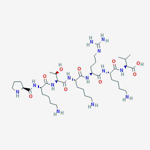 L-Prolyl-L-lysyl-L-threonyl-L-lysyl-N~5~-(diaminomethylidene)-L-ornithyl-L-lysyl-L-valine