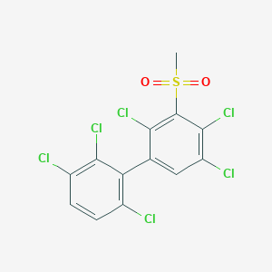 2,2',3',4,5,6'-Hexachloro-3-(methanesulfonyl)-1,1'-biphenyl