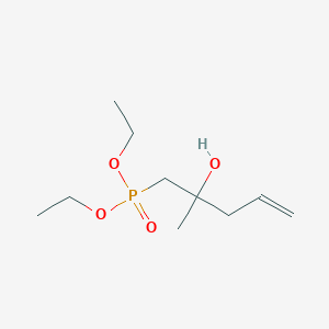 Phosphonic acid, (2-hydroxy-2-methyl-4-pentenyl)-, diethyl ester