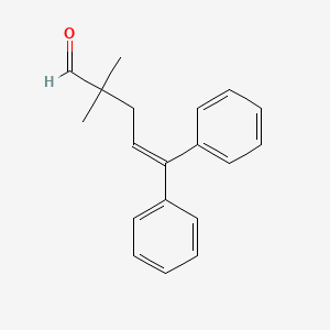 4-Pentenal, 2,2-dimethyl-5,5-diphenyl-