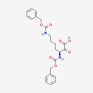 (3S)-3,7-Bis{[(benzyloxy)carbonyl]amino}-2-oxoheptanoic acid