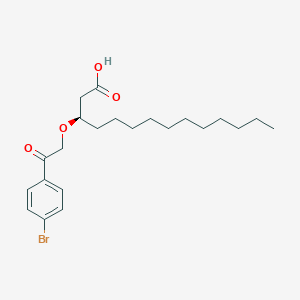 (3R)-3-[2-(4-bromophenyl)-2-oxoethoxy]tetradecanoic acid