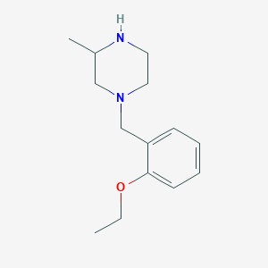 molecular formula C14H22N2O B1425740 1-[(2-乙氧基苯基)甲基]-3-甲基哌嗪 CAS No. 1480796-24-4