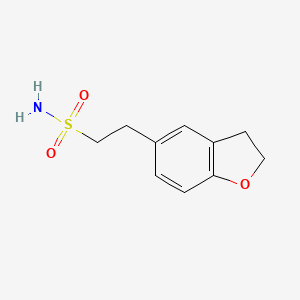 molecular formula C10H13NO3S B1425741 2-(2,3-Dihydro-1-benzofuran-5-yl)ethane-1-sulfonamide CAS No. 1484062-10-3