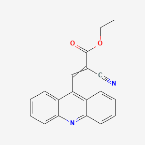 Ethyl 3-(acridin-9-YL)-2-cyanoprop-2-enoate