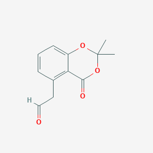 4H-1,3-Benzodioxin-5-acetaldehyde, 2,2-dimethyl-4-oxo-