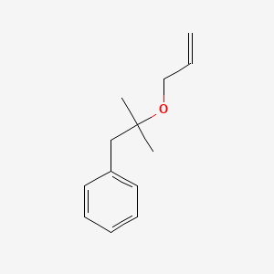 molecular formula C13H18O B14257492 Benzene, [2-methyl-2-(2-propenyloxy)propyl]- CAS No. 439942-83-3