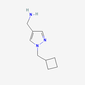 molecular formula C9H15N3 B1425754 [1-(环丁基甲基)-1H-吡唑-4-基]甲胺 CAS No. 1483049-01-9