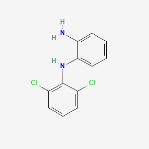 molecular formula C12H10Cl2N2 B1425756 1-N-(2,6-二氯苯基)苯-1,2-二胺 CAS No. 1484436-52-3