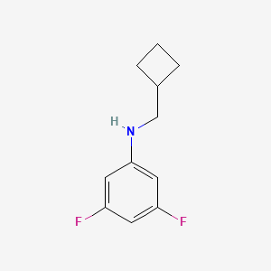 molecular formula C11H13F2N B1425763 N-(环丁基甲基)-3,5-二氟苯胺 CAS No. 1482794-63-7