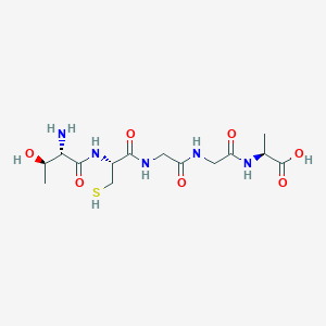 B14257670 L-Threonyl-L-cysteinylglycylglycyl-L-alanine CAS No. 385816-66-0