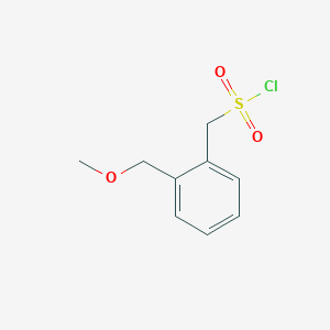 molecular formula C9H11ClO3S B1425775 [2-(甲氧基甲基)苯基]甲磺酰氯 CAS No. 1496892-64-8