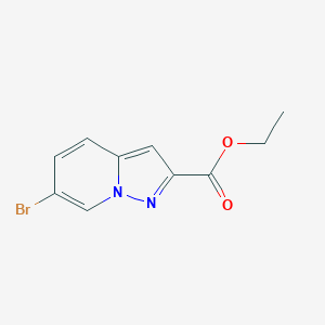 molecular formula C10H9BrN2O2 B1425779 6-溴吡唑并[1,5-a]吡啶-2-甲酸乙酯 CAS No. 1176413-18-5