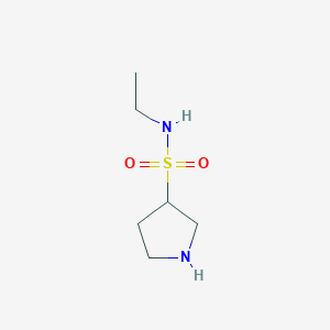 molecular formula C6H14N2O2S B1425781 N-ethylpyrrolidine-3-sulfonamide CAS No. 1427379-69-8