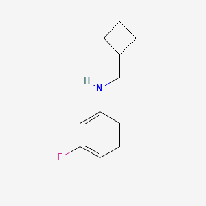 molecular formula C12H16FN B1425782 N-(cyclobutylmethyl)-3-fluoro-4-methylaniline CAS No. 1478874-07-5