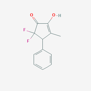 2-Cyclopenten-1-one, 5,5-difluoro-2-hydroxy-3-methyl-4-phenyl-