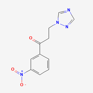 1-(3-Nitrophenyl)-3-(1H-1,2,4-triazol-1-yl)propan-1-one