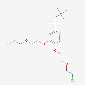 1,2-Bis[2-(2-chloroethoxy)ethoxy]-4-(2,4,4-trimethylpentan-2-YL)benzene