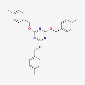 2,4,6-Tris[(4-methylphenyl)methoxy]-1,3,5-triazine