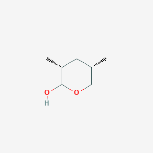 2H-Pyran-2-ol, tetrahydro-3,5-dimethyl-, (3R,5S)-