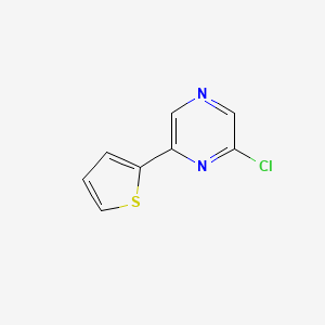 molecular formula C8H5ClN2S B1425798 2-氯-6-(噻吩-2-基)吡嗪 CAS No. 1484099-08-2