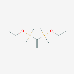 molecular formula C10H24O2Si2 B14257987 3,7-Dioxa-4,6-disilanonane, 4,4,6,6-tetramethyl-5-methylene- CAS No. 217501-58-1