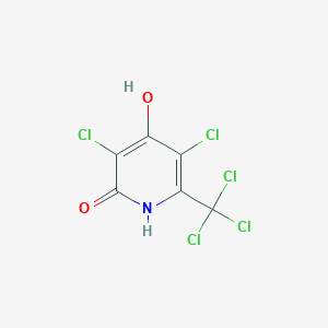 molecular formula C6H2Cl5NO2 B14258001 3,5-Dichloro-4-hydroxy-6-(trichloromethyl)pyridin-2(1H)-one CAS No. 179331-01-2