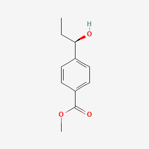 molecular formula C11H14O3 B14258002 Benzoic acid, 4-[(1R)-1-hydroxypropyl]-, methyl ester CAS No. 396652-24-7