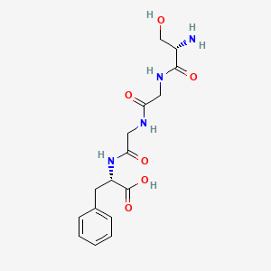 molecular formula C16H22N4O6 B14258008 L-Phenylalanine, L-serylglycylglycyl- CAS No. 403700-66-3