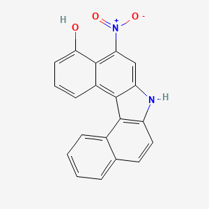 molecular formula C20H12N2O3 B14258010 4-Hydroxy-5-nitro-7H-dibenzo(c,g)carbazole CAS No. 188970-83-4