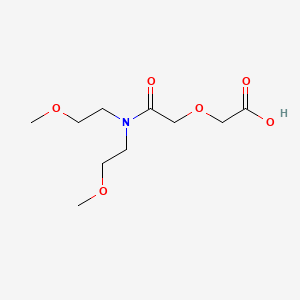 molecular formula C10H19NO6 B14258019 Acetic acid, [2-[bis(2-methoxyethyl)amino]-2-oxoethoxy]- CAS No. 215101-73-8