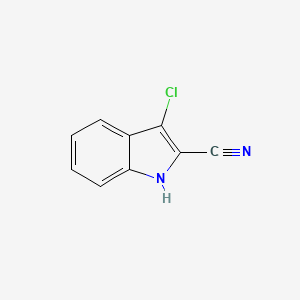 molecular formula C9H5ClN2 B1425803 3-氯-1H-吲哚-2-腈 CAS No. 74960-46-6