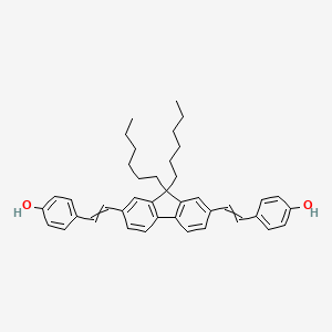 4,4'-[(9,9-Dihexyl-9H-fluorene-2,7-diyl)di(ethene-2,1-diyl)]diphenol