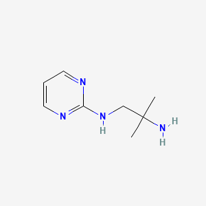 molecular formula C8H14N4 B14258039 1,2-Propanediamine, 2-methyl-N1-2-pyrimidinyl- 