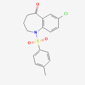 molecular formula C17H16ClNO3S B1425804 7-氯-1-(甲苯-4-磺酰基)-1,2,3,4-四氢-苯并[b]氮杂菲-5-酮 CAS No. 193686-76-9