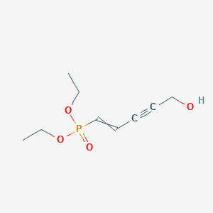 molecular formula C9H15O4P B14258046 Diethyl (5-hydroxypent-1-en-3-yn-1-yl)phosphonate CAS No. 169230-19-7