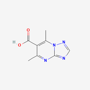 molecular formula C8H8N4O2 B1425810 5,7-二甲基-[1,2,4]三唑并[1,5-a]嘧啶-6-羧酸 CAS No. 933704-40-6