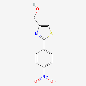molecular formula C10H8N2O3S B1425813 [2-(4-硝基苯基)-噻唑-4-基]-甲醇 CAS No. 36094-01-6