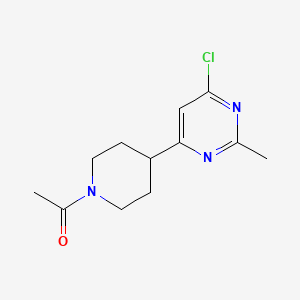 molecular formula C12H16ClN3O B1425821 1-(4-(6-氯-2-甲基嘧啶-4-基)哌啶-1-基)乙酮 CAS No. 1316222-67-9