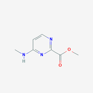 molecular formula C7H9N3O2 B1425829 4-(甲基氨基)嘧啶-2-甲酸甲酯 CAS No. 1508442-76-9