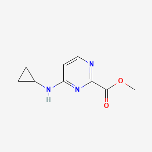 molecular formula C9H11N3O2 B1425830 4-(环丙基氨基)嘧啶-2-羧酸甲酯 CAS No. 1507250-25-0