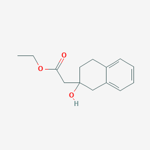 molecular formula C14H18O3 B1425833 2-(2-羟基-1,2,3,4-四氢萘-2-基)乙酸乙酯 CAS No. 154935-59-8