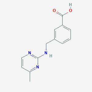 molecular formula C13H13N3O2 B1425835 3-{[(4-Methylpyrimidin-2-yl)amino]methyl}benzoic acid CAS No. 1271189-38-8