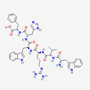 L-Phenylalanine, L-tryptophyl-L-valyl-L-arginyl-L-tryptophyl-L-histidyl-