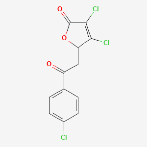 3,4-Dichloro-5-(2-(4-chlorophenyl)-2-oxoethyl)-2(5H)-furanone