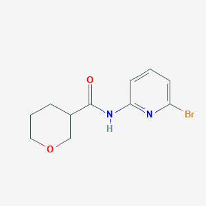 molecular formula C11H13BrN2O2 B1425841 N-(6-溴吡啶-2-基)氧杂环己烷-3-甲酰胺 CAS No. 1270881-89-4