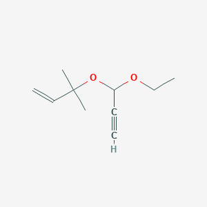 1-Butene, 3-[(1-ethoxy-2-propynyl)oxy]-3-methyl-