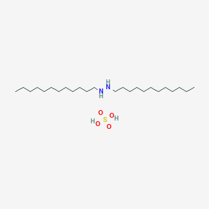 1,2-Didodecylhydrazine;sulfuric acid